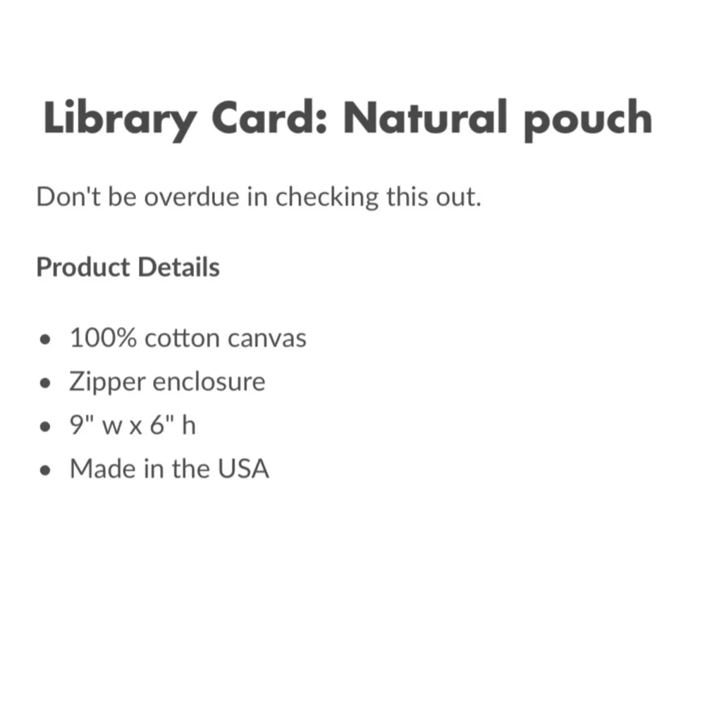 Out of Print: Library Card